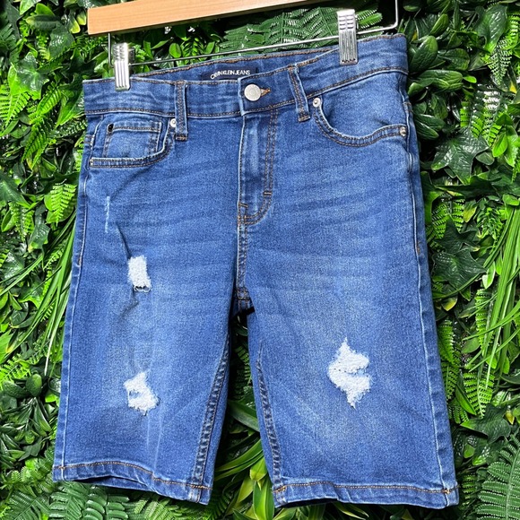 Calvin Klein Jeans Other - Calvin Klein Jeans Denim Shorts Size 12 Distressed Blue Wash‎ Kids 2858